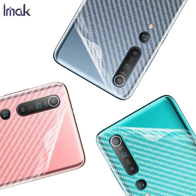 IMAK Carbon Fiber Texture Blød PVC-rygbeskytter til Xiaomi Mi 10 IMAK Carbon Fiber Texture Blød PVC-rygbeskytter til Xiaomi Mi 10